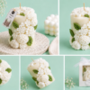 Handmade jasmine scented soy wax candle