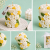 Handmade jasmine scented soy wax candle