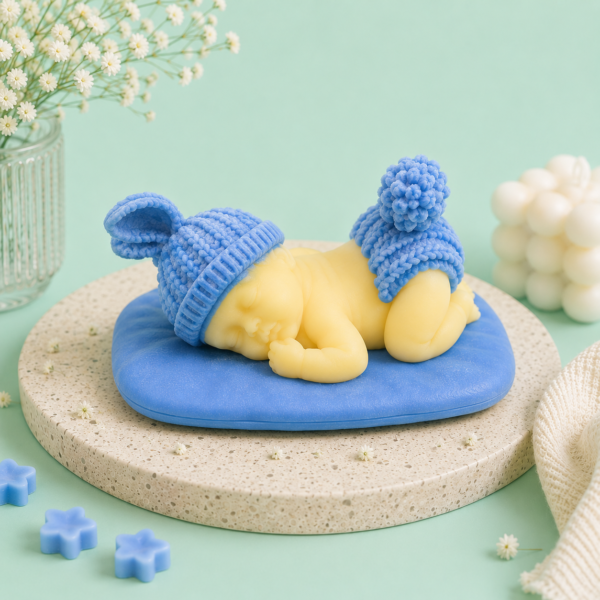 Sleeping Baby Soy Wax Candle – Baby Powder Scent