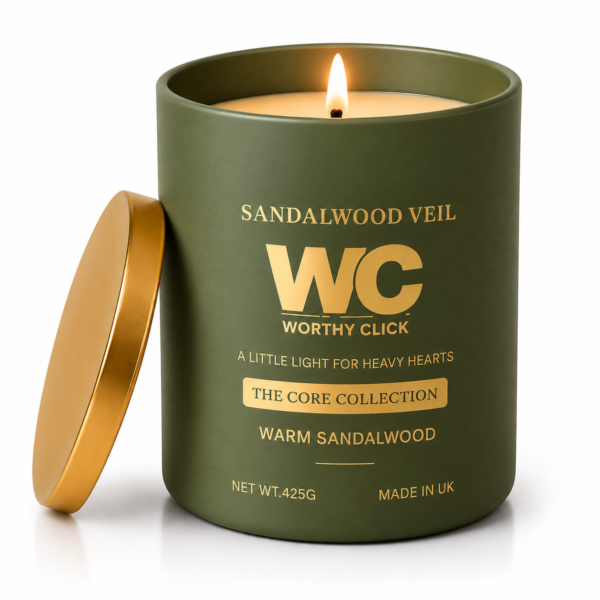 Sandalwood Veil Sandalwood Scented Candle | Olive Soy Wax Jar